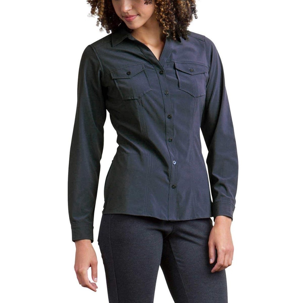 ExOfficio Women's Kizmet Long Sleeve Shirt black color